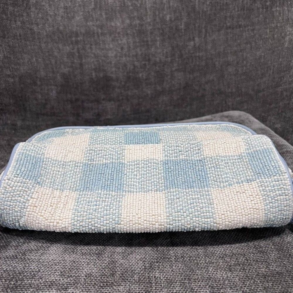 Staud Tommy Beaded Gingham Shoulder Bag - Picture 9 of 16